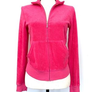 Pink Long Sleeved ZipUp Juicy Top